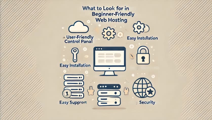 What to look for in beginner friendly web hosting