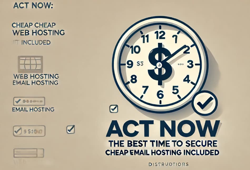 Act now the best time to secure cheap web hosting with email hosting included