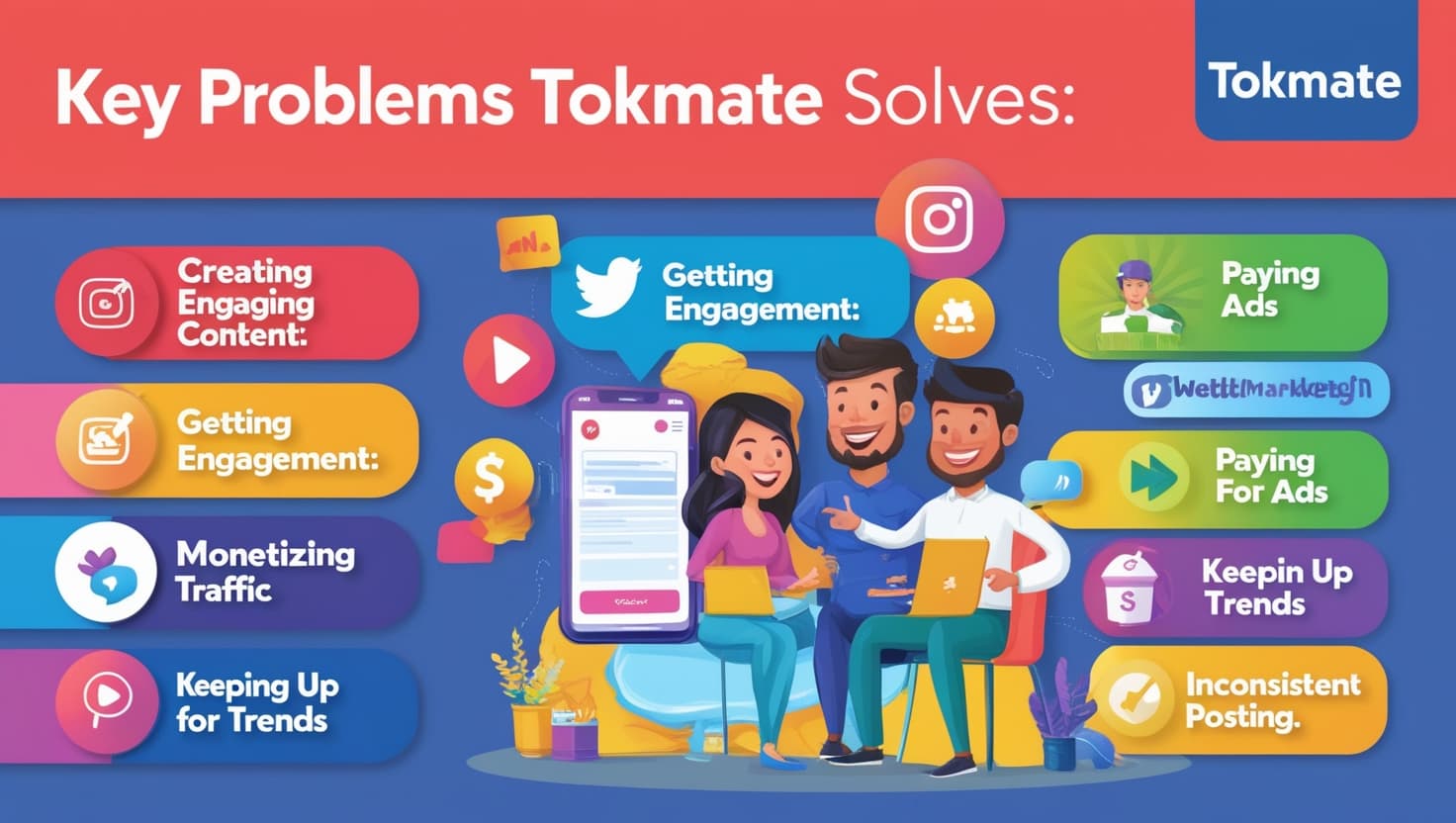 Key problems tokmate solves